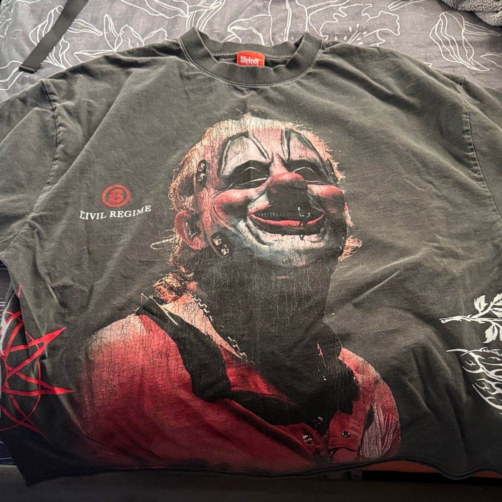 SOLD—Civil Regime x Slipknot #6 'Clown' Graphic Dungeon tee